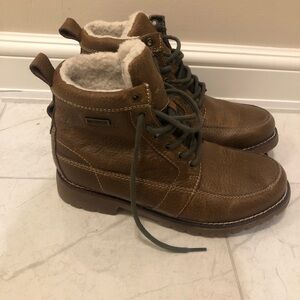 BLACKWELL TRADING CO LEATHER BOOTS Waterproof Lace-Up Leather Winter Boots